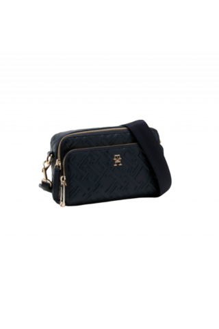 TOMMY HILFIGER - ICONIC TOMMY CAMERA BAG MONOGRAM DARK BLUE