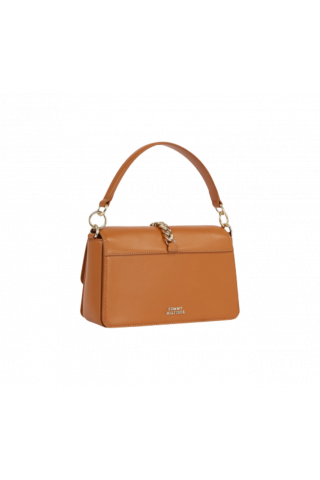 TOMMY HILFIGER - LUXE LEATHER CROSSOVER TAN_0HE