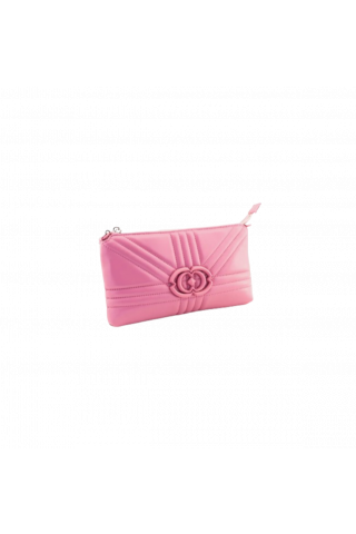 LA CARRIE - GRATE DOUBLE WALLET/BAG LEATHER LIPS
