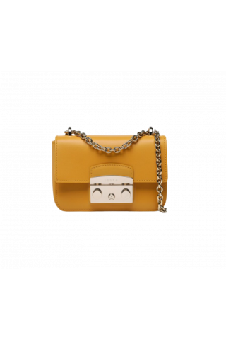 FURLA METROPOLIS MINI CROSSBODY - VITELLO ROMA MARMALADE