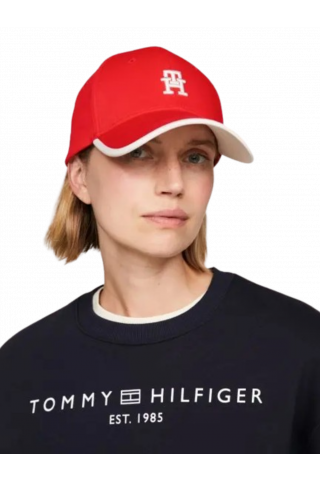 TOMMY HILFIGER CONTEMPORARY CAP - RED/WHITE - XND