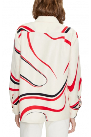 TOMMY HILFIGER - RIBBON FLUID RELAXED LS SHIRT