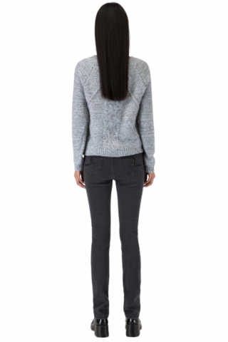 SARAH LAWRENCE PANT JEAN GREY REGULAR WAIST