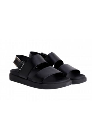 CALVIN KLEIN ADJ SANDAL W/HW - BLACK BEH