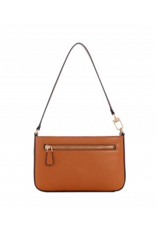GUESS KATEY MINI TOP ZIP SHOULDER BAG VC787072 COGNAC