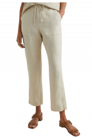 TOMMY HILFIGER BOYFIT CAS LINEN PULL ON PANT BEIGE RBS