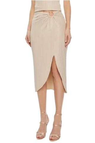 GUESS -  CHRISTIN MIDI SKIRT BEIGE