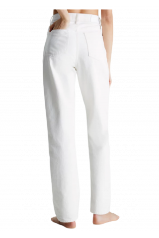 CALVIN KLEIN HIGH RISE STRAIGHT - WHITE 1AA