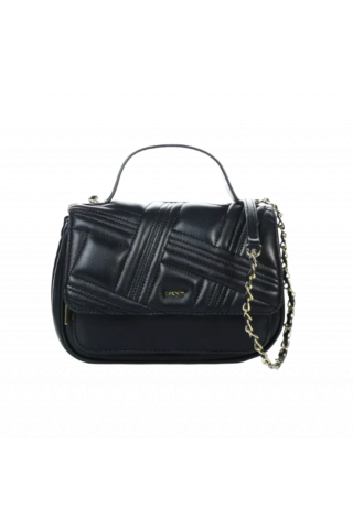 DKNY ASHA FLAPS HANDBAG R21EBR42 BLACK