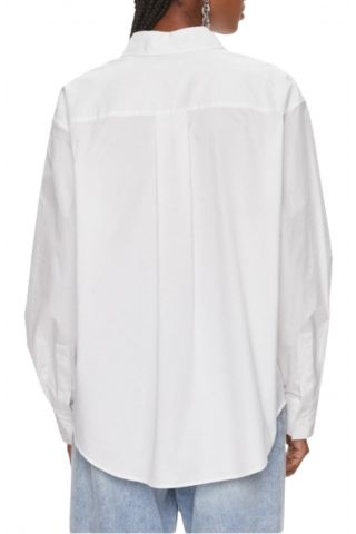 CALVIN KLEIN - RELAXED COTTON SHIRT WHITE_YAF