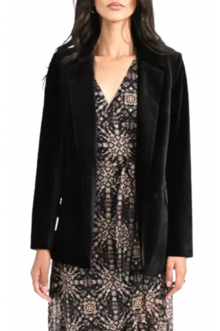 MOLLY BRACKEN LADIES WAVEN JACKET T1696 BLACK FRANCE