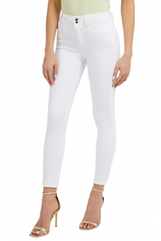 GUESS SHAPE UP TROUSERS W3GA35D4DN1 OFF WHITE