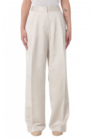 CALVIN KLEIN - SHINY VISCOSE TAILORED WIDE LEG PEYOTE