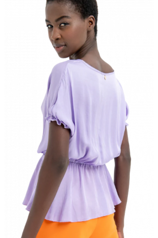 FRACOMINA WRAP CAMISOLE BLOUSE LILAC 185