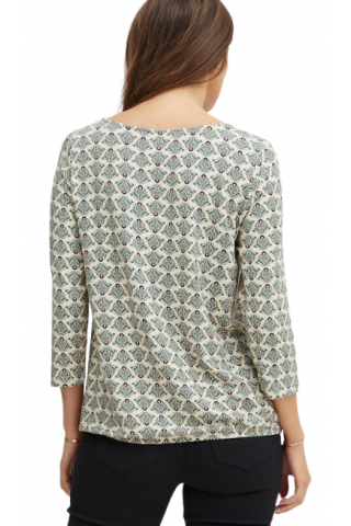FRANSA BLOUSE FLORAL 3/4 MANIKI.FRFLORA TEE 1