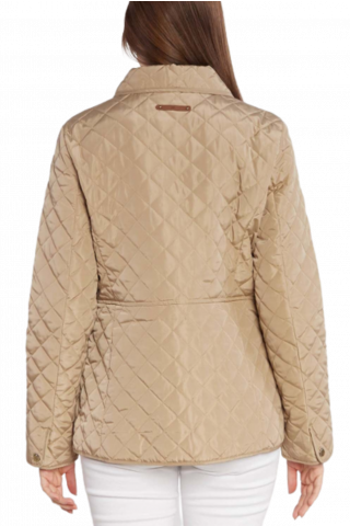 RALPH LAUREN RCYD SATN FNSH/POLY-RCYD QUILT W CREST TAN