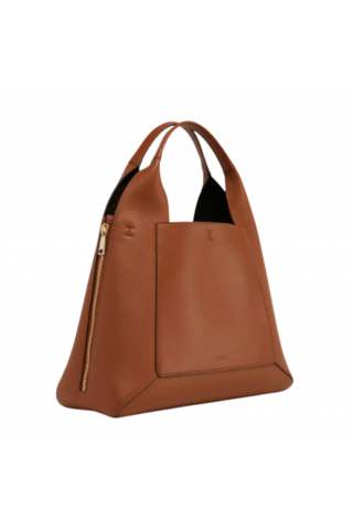 FURLA GILDA L TOTE - VITELLO ROMA + VITELLO ST.COGNAC H + COGNAC