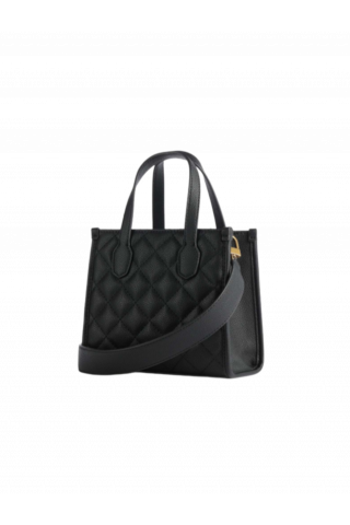 GUESS SILVANA 2 CMPRTMNT MINI TOTE QC866577 BLACK