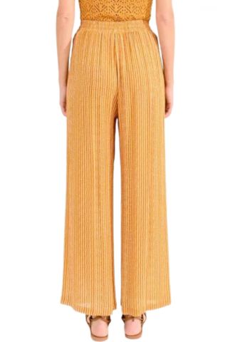 MOLLY BRACKEN LADIES WOVEN PANTS LA1485 YELLOW MANGO