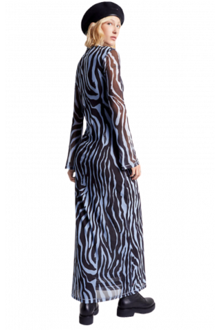 TOMMY HILFIGER - TJW ZEBRA MAXI KNIT DRESS - DW0DW16463_0G5