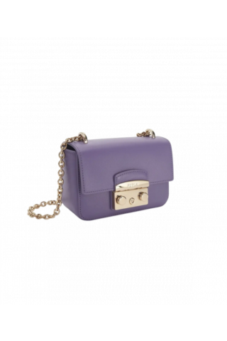 FURLA METROPOLIS MINI CROSSBODY - VITELLO ROMA VIBE PURPLE