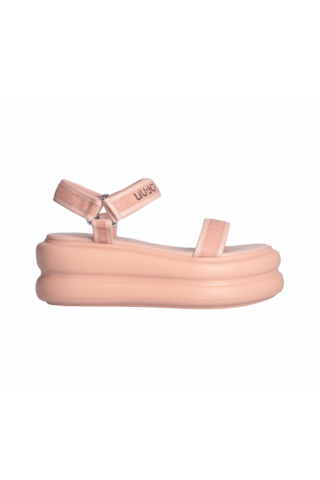 LIU JO ARIA 03 - SANDAL FLAT FORM SPREADING/MICROFIBER NUDE 51315