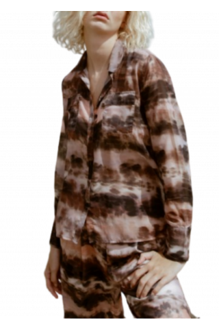 MOLLY BRACKEN PREMIUM LADIES WOVEN SHIRT BROWN