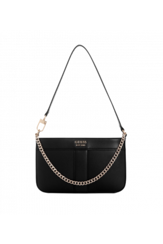 GUESS KATEY MINI TOP ZIP SHOULDER BAG VC787072 BLACK