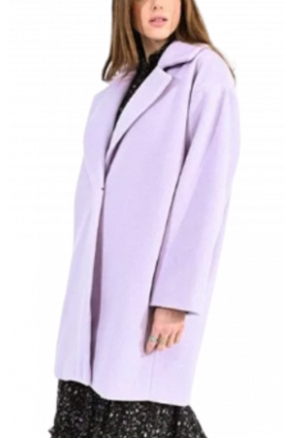 MOLLY BRACKEN LADIES WOVEN COAT - P1723B LILAC FRANCE