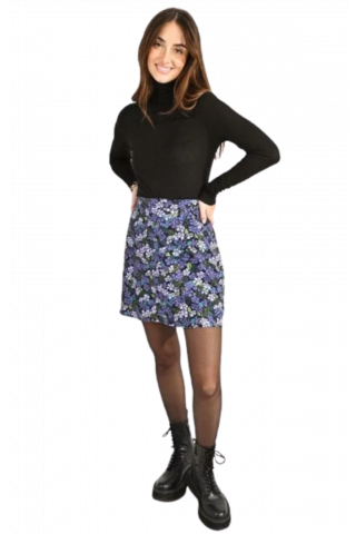 MOLLY BRACKEN LADIES WOVEN SKIRT - R1515A PURPLE DARIA FRANCE