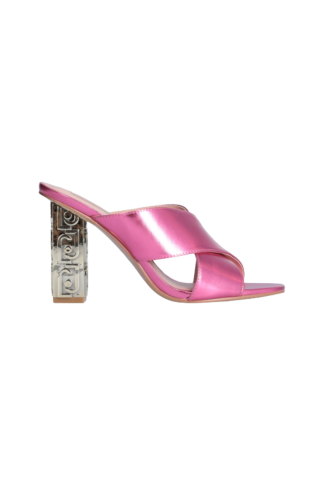 LIU JO SERENA 01 - SANDAL LAMINATED - SA3109EX013 FUCHSIA