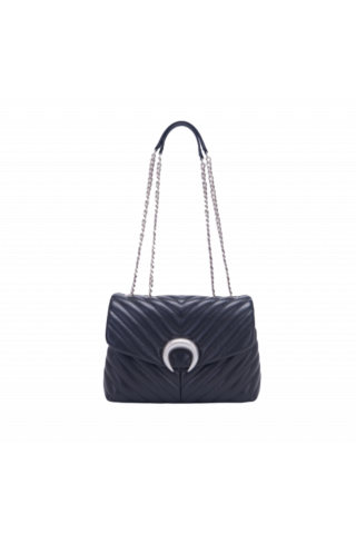 LA CARRIE - MOONLIGHT MED.BOWLING SHOULDER BAG SYNTHETIC BLACK