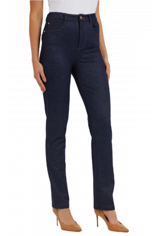 GUESS 5 POCKETS CAROLINE PANT - DENIM DARK BLUE