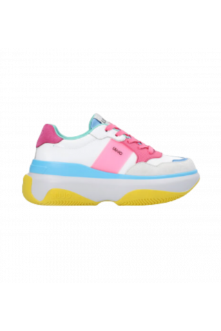 LIU JO JUNE 2 SNEAKER WHITE_PINK