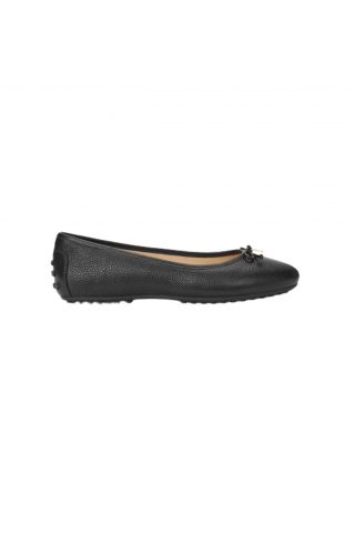 LAUREN RALPH LAUREN 100% COW LEATHER CU JAYNA DRIVER-FLATS-BALLET BLACK