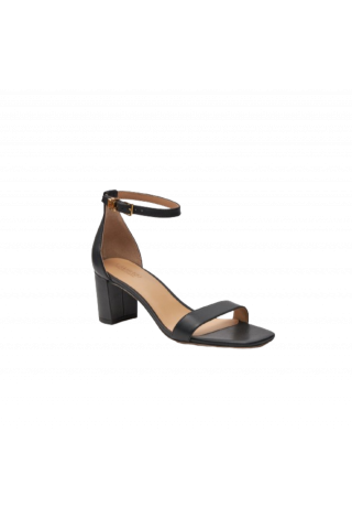 RALPH LAUREN - LOGAN SANDAL HEEL SANDAL BLACK