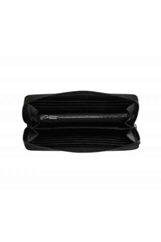 CALVIN KLEIN RE-LOCK QUILT WALLET LG - CK BLACK BAX