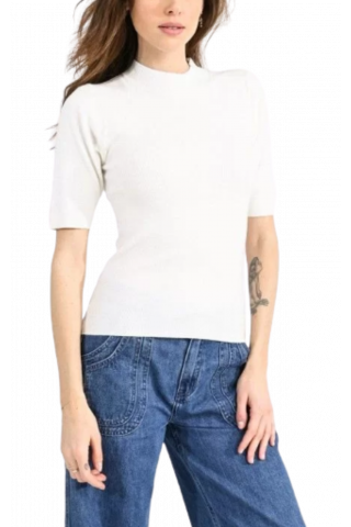 MOLLY BRACKEN LADIES KNITTED SWEATER - E1465 OFF WHITE FRANCE