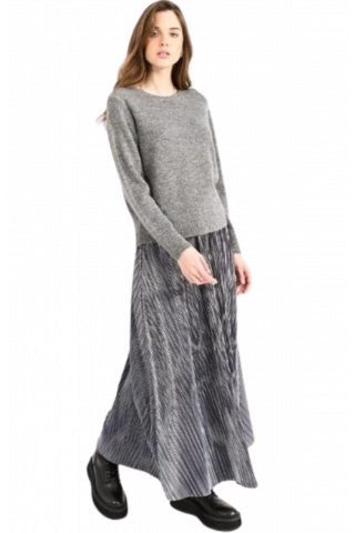 MOLLY BRACKEN LADIES KNITTED SWEATER - E1613A GREY FRANCE