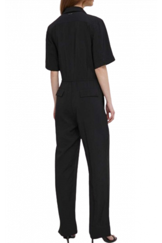 CALVIN KLEIN - VISCOSE NYLON BLEND JUMSUIT BLACK