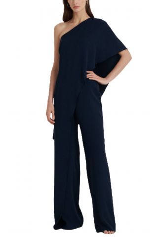 RALPH LAUREN SILKY GGT JUMSUIT NAVY