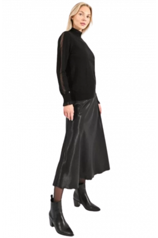 MOLLY BRACKEN LADIES KNITTED SWEATER - LA1398 BLACK FRANCE