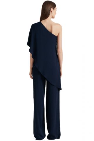 RALPH LAUREN SILKY GGT JUMSUIT NAVY