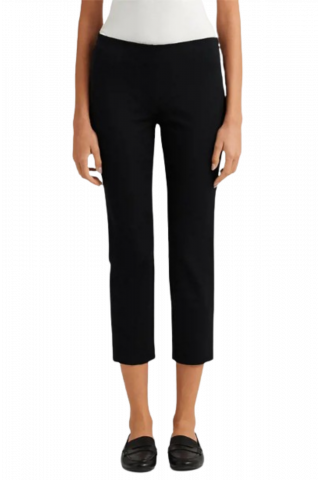 RALPH LAUREN PLSHD BI STR TWLL-PANT - BLACK