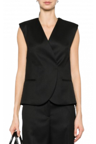 CALVIN KLEIN - MODULAR TAILORED WAISTCOAT BLACK