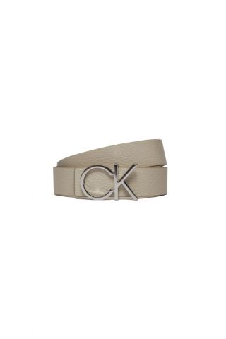 CALVIN KLEIN REVERSIBLE BELT 3.0 PEBBLE - STONEY BEIGE_PEA