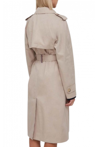 TOMMY HILFIGER - COTTON CLASSIC TRENCH - PAL BEIGE AEG