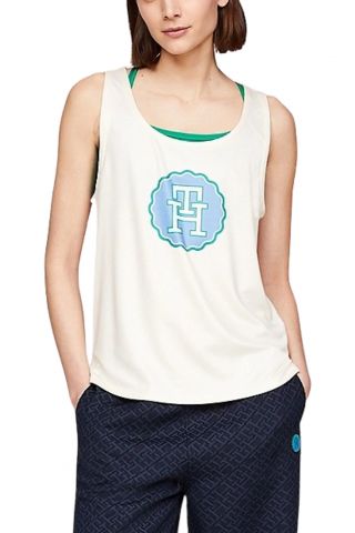 TOMMY HILFIGER SMD MESH RELAXED TANK - TH CALICO AEF