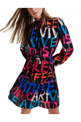 DESIGUAL VEST_SIENA DRESS 22WWVW10