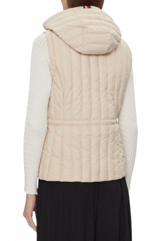 TOMMY HILFIGER FEMININE LW DOWN VEST - BEIGE- ACI